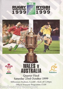 WALES v AUSTRALIA (Rugby World Cup Quarter-Final 23.10.1999) Programme (2) - Picture 1 of 1