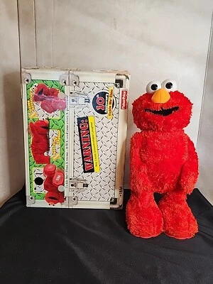 Fisher Price Elmo Tickle Me Plaza Sésamo 10 Aniversario Caja Roja Probada Limpia Foto 1 de 4