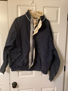 Vtg Perry Ellis America Men’s Windbreaker Jacket Navy Sz XL - Picture 1 of 8