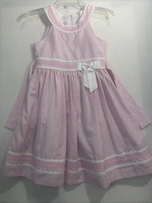 Bonnie Jean Girls Size 12 Pink Sparkling Flower Girl Wedding Summer Dress NWOT - Image 1 of 4