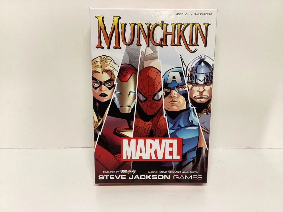 MUNCHKIN X-MEN Marvel Action Card Game Steve Games Night New Open Box - Image 1 of 4