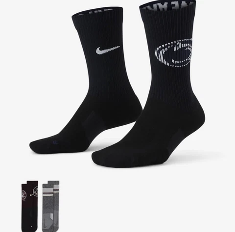 Nike NCAA PENN STATE NITTANY LIONS Multiplier Home/Away Crew Socks 2 Pack 8-12 Cover