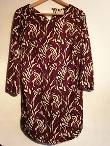 HUSH Annabelle Shift Dress Size 10 Burgundy Swirl Print - new with tags - Picture 1 of 8