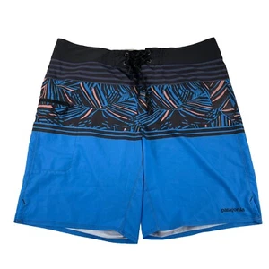 Pantalones Cortos Patagonia Azul Tropical Para Hombre Talla 34 Playa Costera Vacaciones de Verano - Imagen 1 de 8