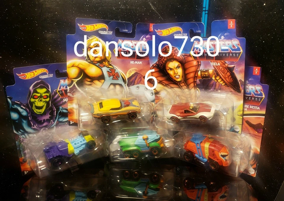 2020 Hot Wheels Masters of the Universe Character Cars He-Man #1 Of 5 Mattel