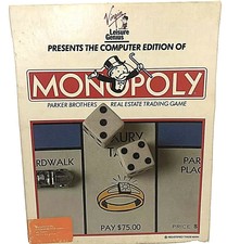 Vintage MONOPOLY  Commodore 64 5.25" Disk Game Complete VG Free S&H