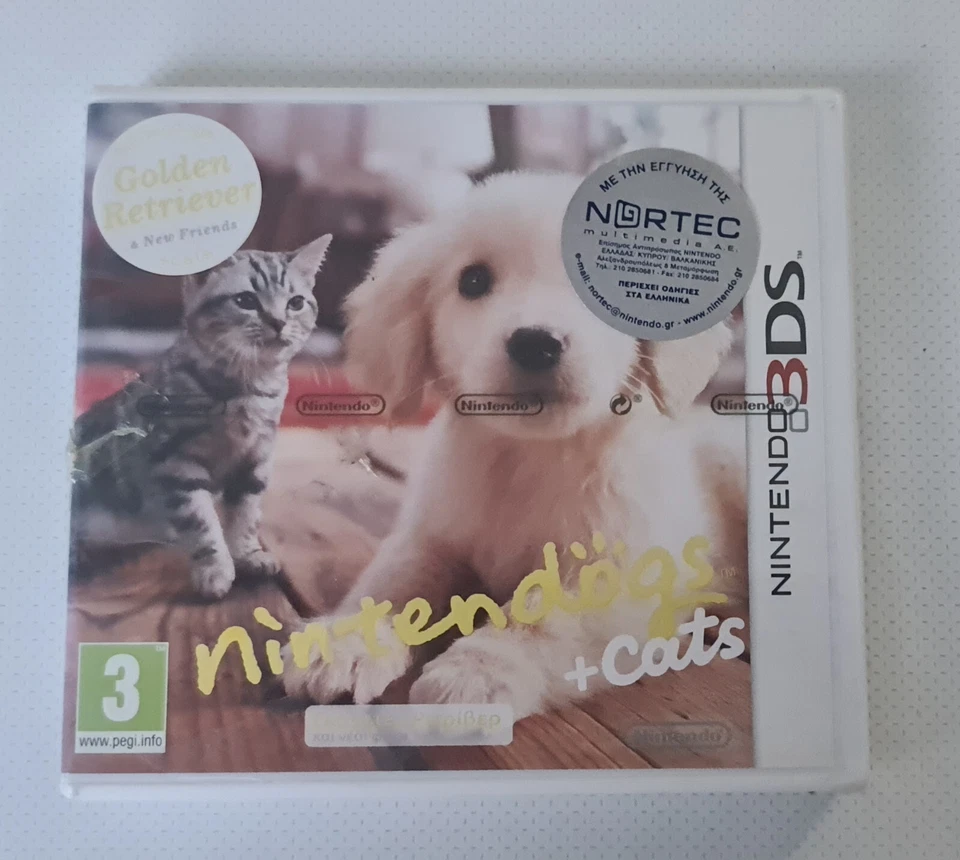 NINTENDO 3DS NINTENDOGS + CATS  Golden Retriever Brand New Sealed - Image 1 of 4
