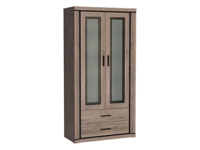 Vitrine Rime R-17 Stilvoll Standvitrine Schrank mit Schubladen Wohnzimmer - Bild 1 von 4