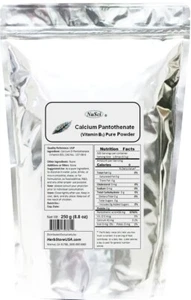 NuSci 250g Vitamin B5 Pure Calcium d-Pantothenate powder (8.8oz) Energy Acne - Picture 1 of 5