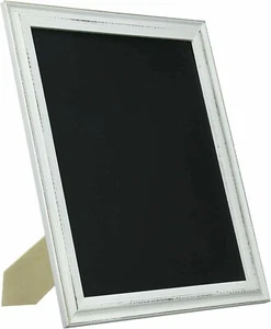 2 David Tutera Chalkboard Frame White Wash 7.5 x 9.5 inches chalkboard surface. - Picture 1 of 4