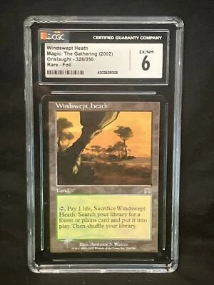 Windswept Heath Foil Onslaught LP EX/NM CGC (8008) Grade 6 Magic MTG - Image 1 of 3