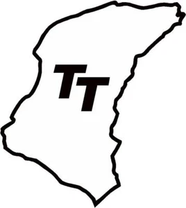 ISLE OF MAN TT TRACK LAYOUT VINYL DECAL - WINDOW CAR RACE MOTORCYCLE CHOOSE SIZE - Picture 1 of 2
