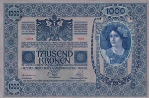 10 Billetes 1919 AUSTRIA 1000 CORONAS Pick# 59 BILLETES SIN CIRCULAR - Imagen 1 de 20