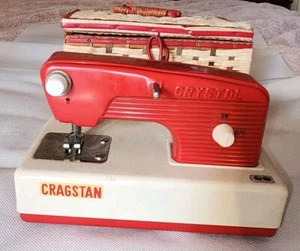Vintage Cragstan Metal Battery Operated Child's Toy Sewing Machine  - Picture 1 of 14