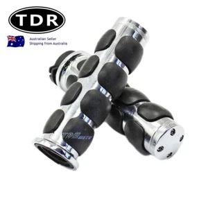 Non-slip Hand Grips 1" Chrome Fits Yamaha V-Star Vstar V Star XVS 1100 Silverado - Picture 1 of 9