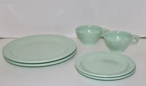 Boonton set of six dishes seafoam green melamine Melmac vintage - Picture 1 of 7