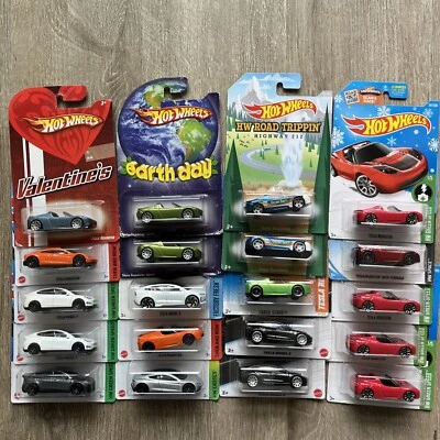 Hot Wheels Tesla Lote De 20🔥Modelo X, Roadster Sport, Starman, Modelo Y, Primera Edición Foto 1 de 4