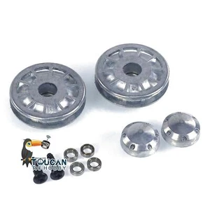 1 Pair Metal Idlers Parts for Heng Long 1/16 RC Battle Tanks German Tiger I 3818 - Picture 1 of 6