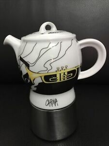Ancap Carina Jazz Moka Pot Express Stove Top Espresso Coffee Maker Porcelain
