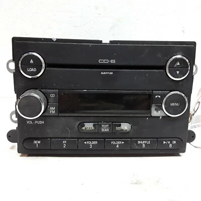 08 09 Ford Taurus X AM FM 6 disc CD radio receiver buttons peeling 8F9T-18C815-G - Image 1 of 3