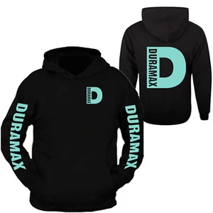 Sudadera con Capucha Duramax Como Nueva Diseño Big D Color Negro - Imagen 1 de 2