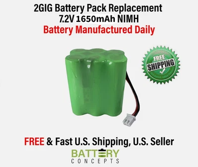 BATTERY CONCEPTS Battery Replacement for 2GIG BATT1 GC2 228844 Alarm System Corun GoControl