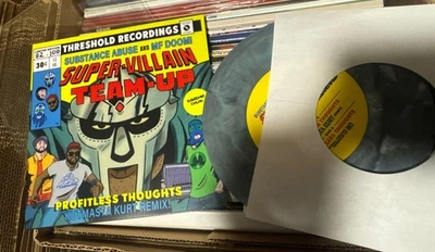 Super-Villain Team-Up Substance Abuse MF Doom Marble  7" Vinyl Profitless /100 - Image 1 of 4