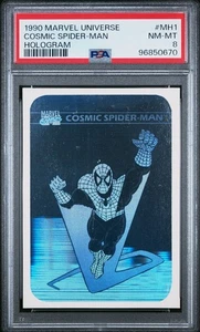1990 Marvel Universe Cosmic Spiderman Hologram #MH1 PSA 8 Centered UNDERGRADED - Picture 1 of 2