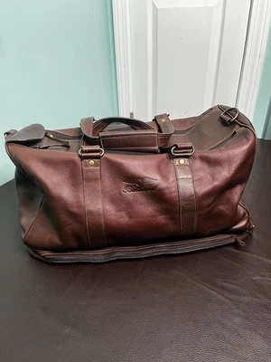 BALTUSROL Bag Genuine Leather Weekender Duffel Bag Brown Leather Golf Old Money - Image 1 of 4