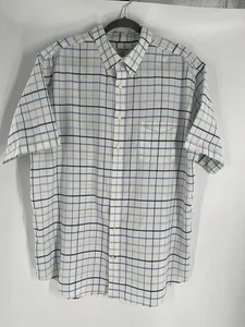 Camicia uomo ST JOHNS BAY abbottonata taglia 2XL alta plaid manica corta senza ferro - Foto 1 di 10