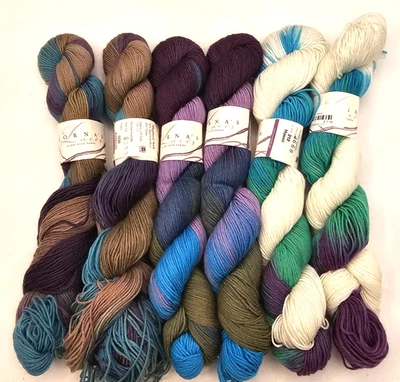 Lorna's Laces Shepard Calcetín Teñido a Mano Hilo Lote de 6 Jimmys Journey Hawaii Ashburn Foto 1 de 4