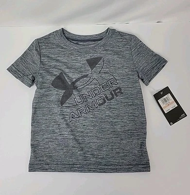 Under Armour Gray Spacedye Short Sleeve Logo Athletic T Shirt Toddler 2T - Image 1 of 4