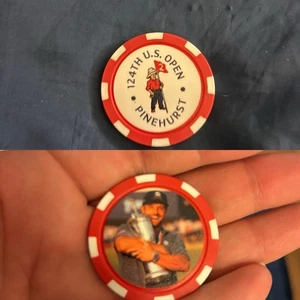 Neu ohne Etikett Pinehurst 2024 US Open Logo Poker Chip Golfball Marker Bryson DeChambeau - Bild 1 von 3