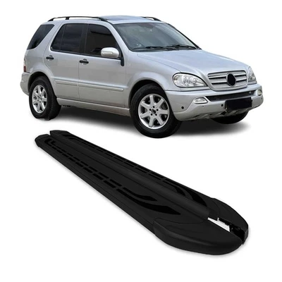 Barras Nerf peldaños laterales para Mercedes Clase M ML W163 1997-2005 aluminio Foto 1 de 4