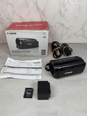 Canon Vixia HF R800 HD Camcorder With Box And 32gb Memory Card - Image 1 of 4