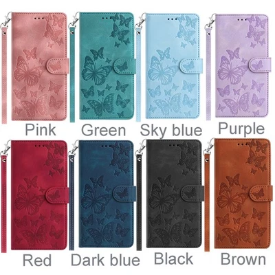 Butterfly Wallet Phone Case for iPhone 17 16 15 12 11 13 14 Pro Max 6 7 8 16E - Image 1 of 4