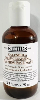 Jabón facial espumoso de limpieza profunda de caléndula Kiehl's 2,5 fl oz NUEVO sellado precio de venta sugerido por el fabricante: $18 Foto 1 de 4