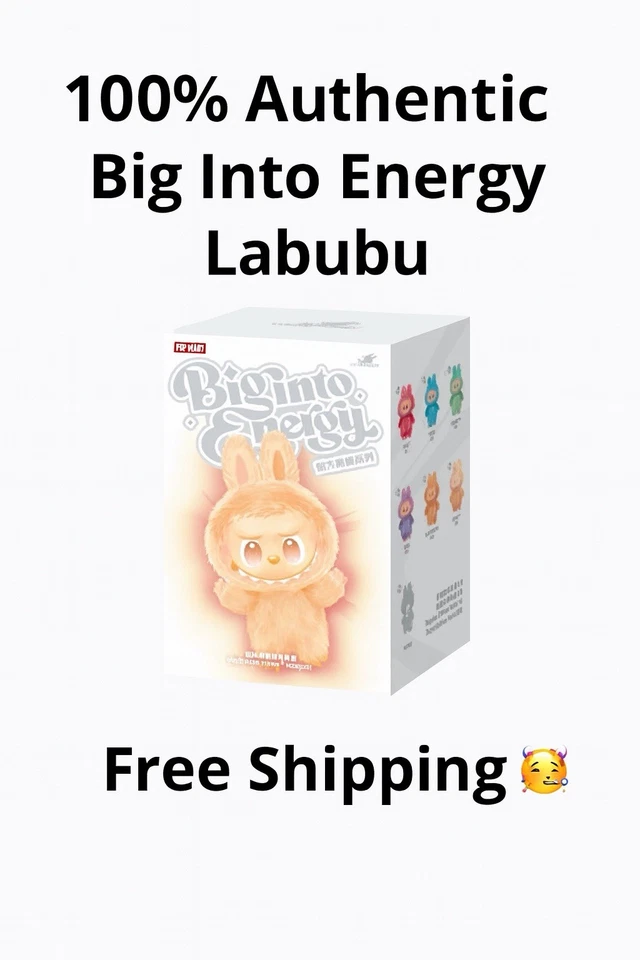 Authentic Popmart The Monsters Labubu - BIG INTO ENERGY - SEALED BLIND BOX ✅