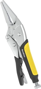 Renekton 6.5" Long Nose Locking Pliers, Cr-V Vise Grip w/ Wire Cutter TPR Handle - Picture 1 of 6