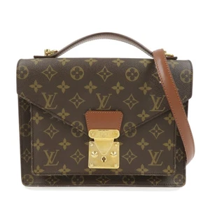 Louis Vuitton Monogram Monceau 28 2Way Bag Brief Case M51185 Authentic Used F/S - Picture 1 of 24