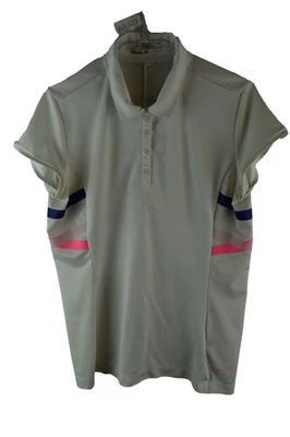 NIKE Golf Tour Performance White Polo Shirt size L Womens summer beach holiday - Image 1 of 4