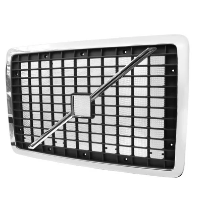 Chrome Front Grille Compatible With Volvo VNL Semi Trucks 2004-2017 With Bug - Image 1 of 4