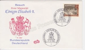 WEST GERMANY BUNDESPOST 1965 VISIT OF QUEEN ELIZABETH II  BERLIN - Picture 1 of 1