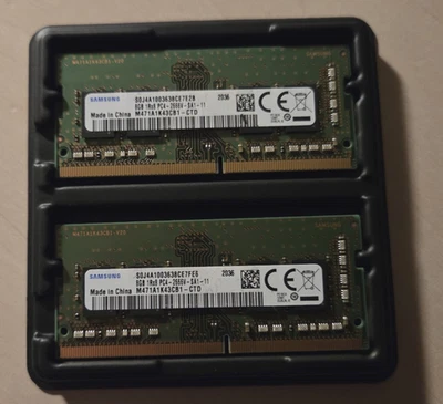 Samsung 16 GB RAM Kit (2x 8 GB) DDR4 2666V / M471A1K43CB1 imac macbook - Bild 1 von 2