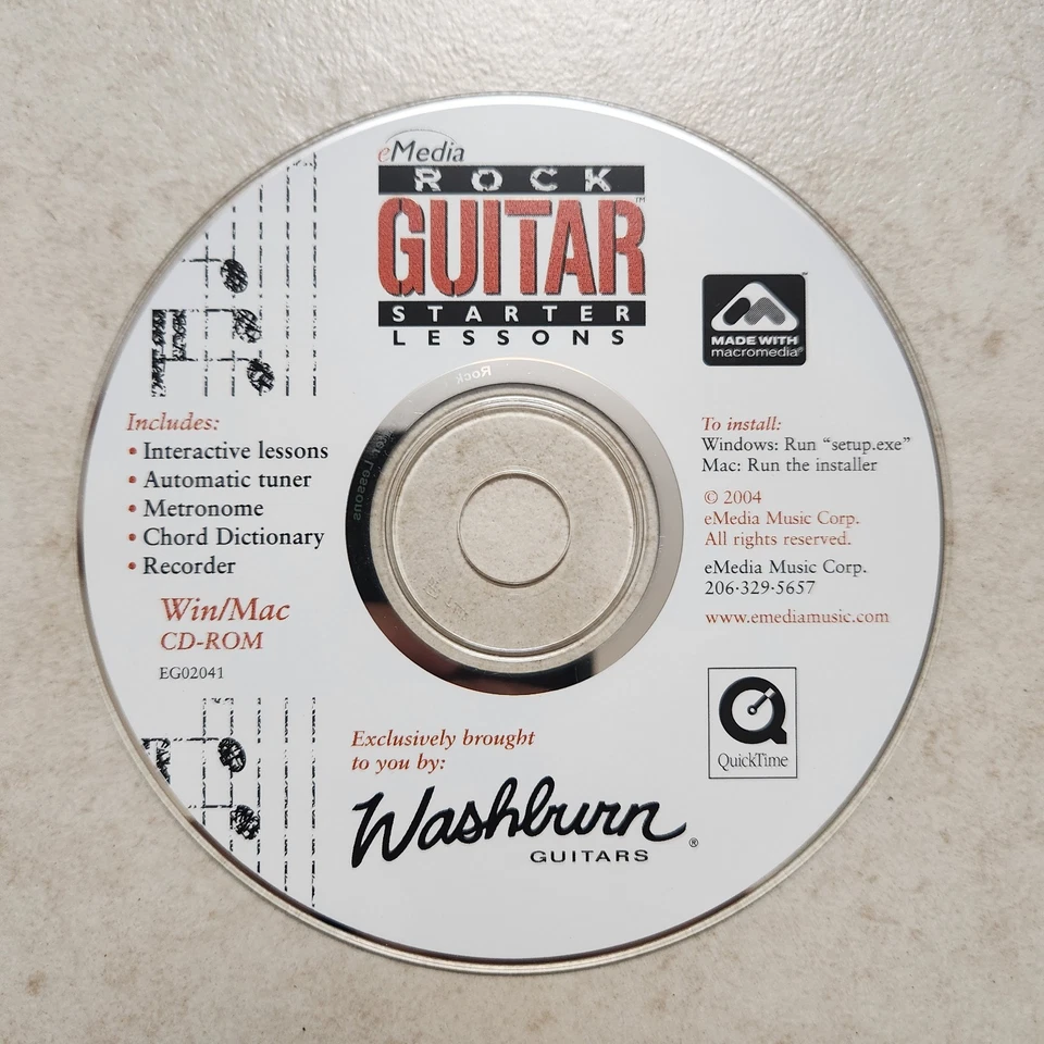 eMedia Rock Guitar Starter Lessons (PC; 2004) #1991 - Image 1 of 2