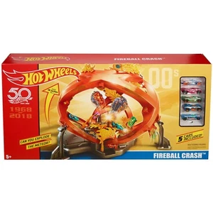 50th Anniversary Edition Hot Wheels Throwback Fireball Crash Playset Christmas - Picture 1 of 6