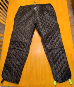 NEW Women's Size 10 FIRSTGEAR Quilted Thermal Motorcycle Zip-In Pants Liner BLK - Picture 1 of 10