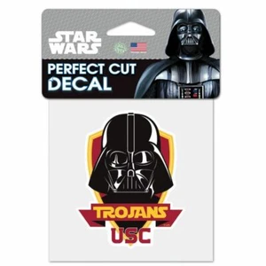 USC TROJANS STAR WARS DARTH VADER PERFECT CUT DECAL 4" DISNEY LICENSED - Picture 1 of 1