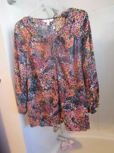 NWOT women's 3/4 sleeve blouse The Pioneer Woman Size XL multi-colors BRIGHT - Picture 1 of 16