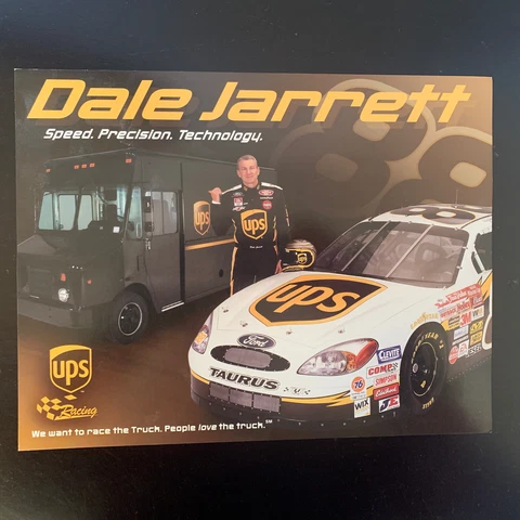 Vintage 2003/2004 NASCAR DALE JARRETT NASCAR #88 CAR UPS Poster Print Ad Cover
